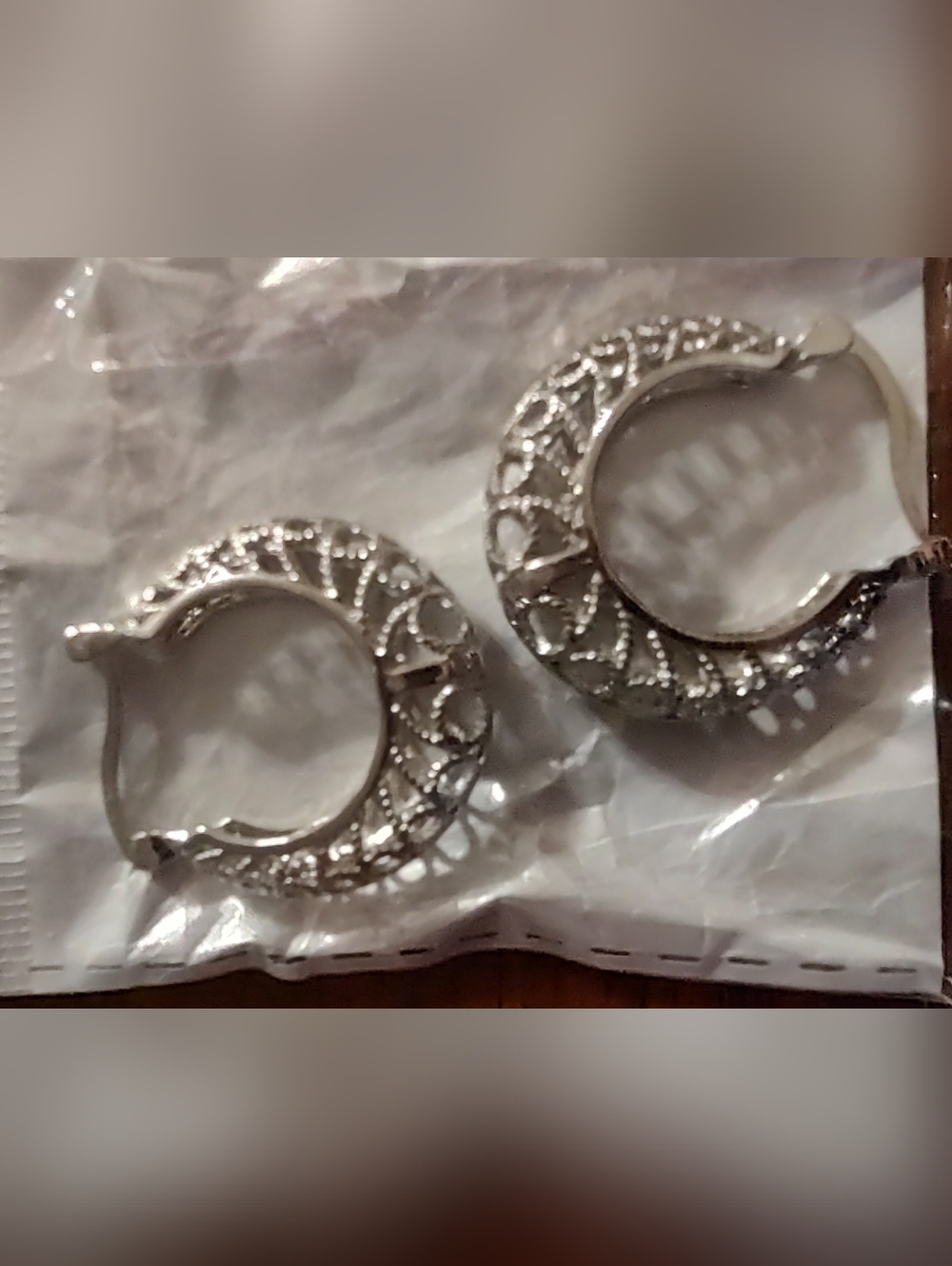 Silver Filigree Hoop Earrings - Elegant Women's Jewelry